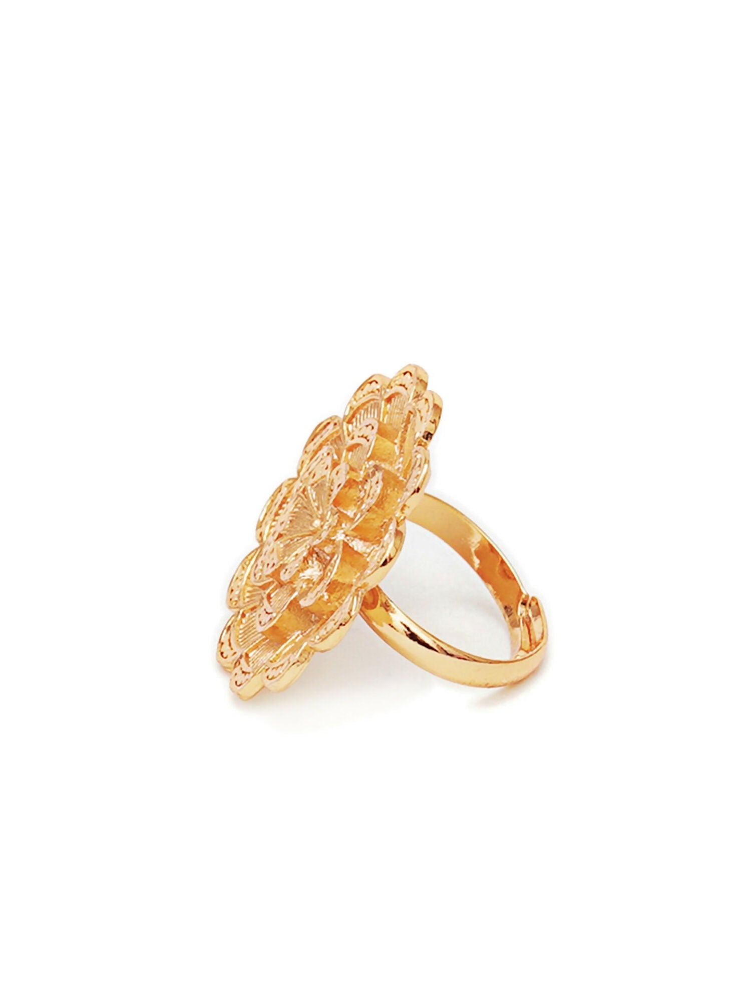 Golden Ring (Gold) - Ruby Raang | Swadesiicart
