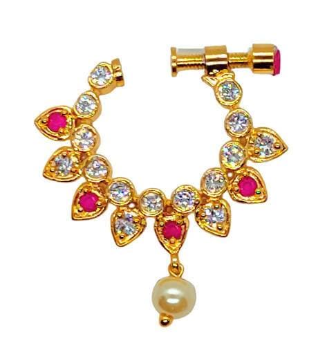 AD Ruby Nose Ring | Swadesiicart