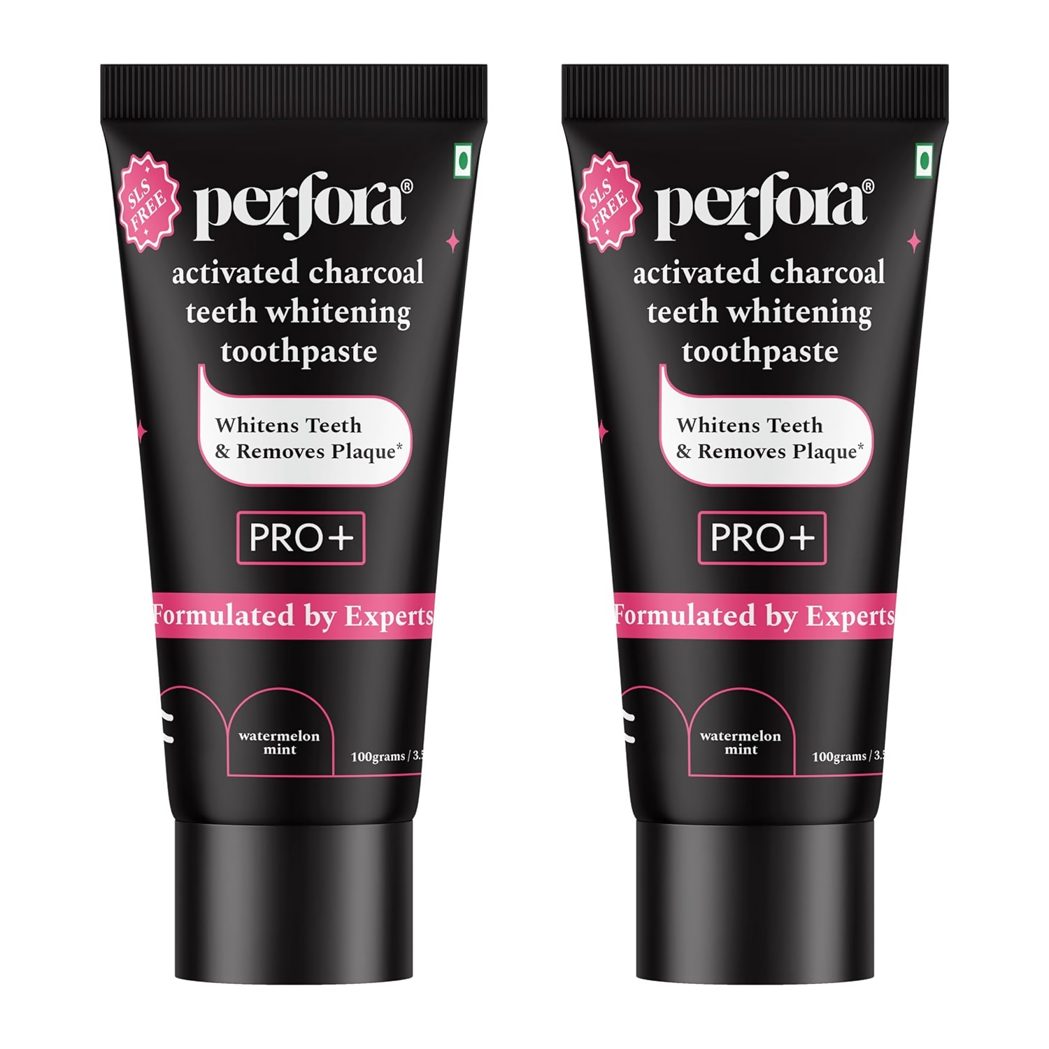 Perfora Activated Charcoal Whitening Toothpaste - Watermelon Mint - Swadesiicart