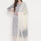 NOZ2TOZ Women's Purple Printed Kurta With Palazzo & Dupatta Set (Set of 3) - Noz2Toz