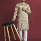 Anaita Multicolour Printed Pure Silk Straight Kurta