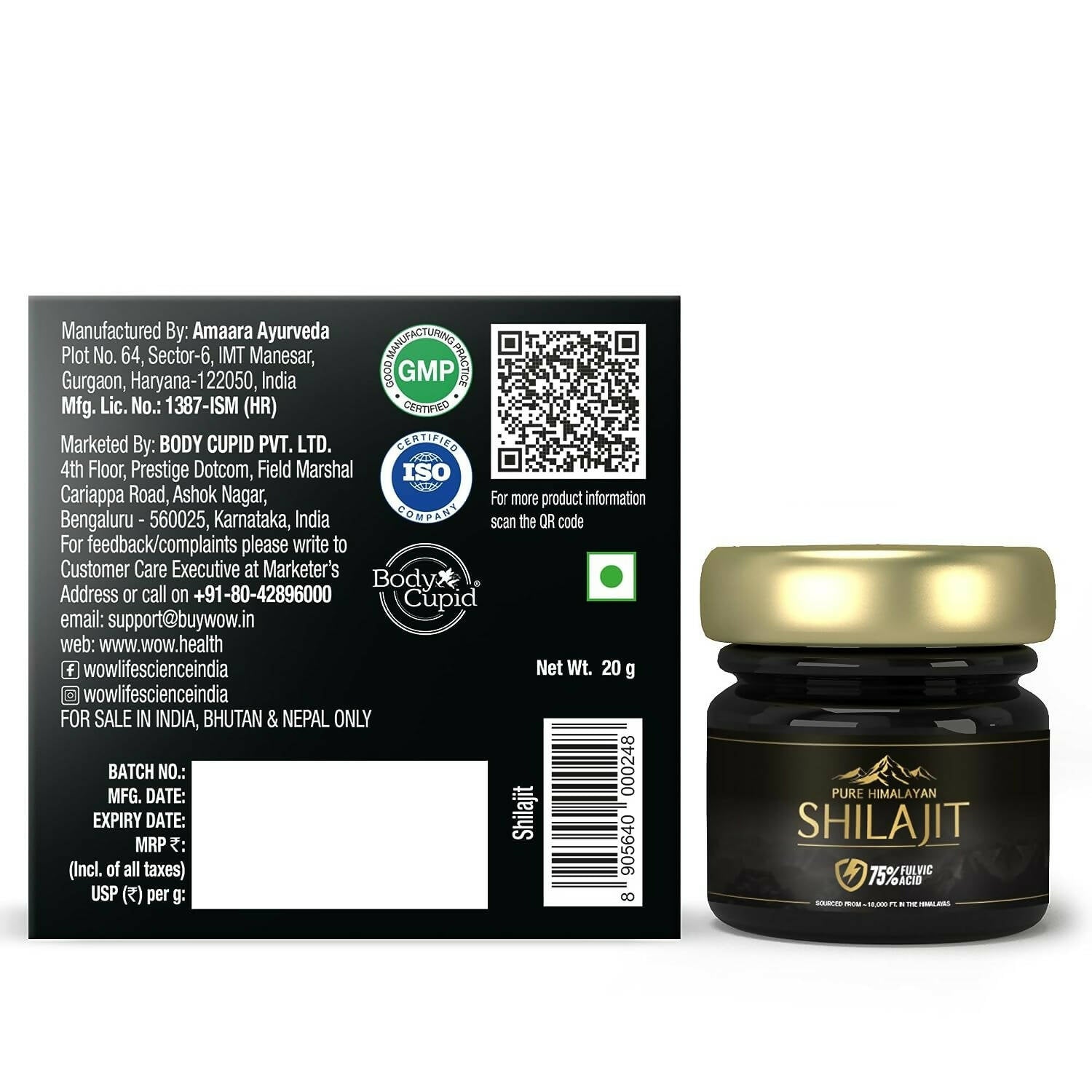 Wow Life Science Pure Himalayan Sj / Sj Resin | Swadesiicart