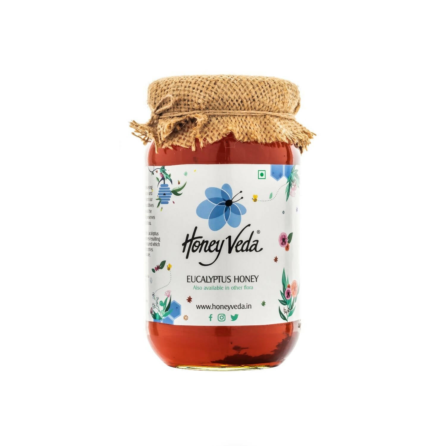 HoneyVeda Premium Raw Eucalyptus Honey - Swadesiicart