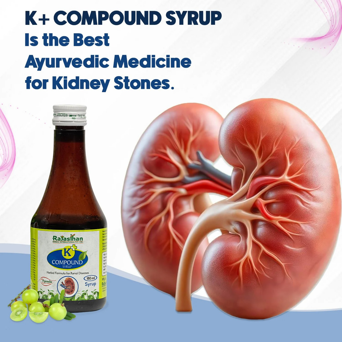 Rajasthan Herbals K+ Compound Syrup | Swadesiicart
