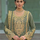 Anaita Mehndi Heavy Chinon Readymade Palazzo Suit with Heavy Embroidery Work