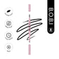 BOBI Eyebrow Pencil Black Waterproof Smudgeproof Finish