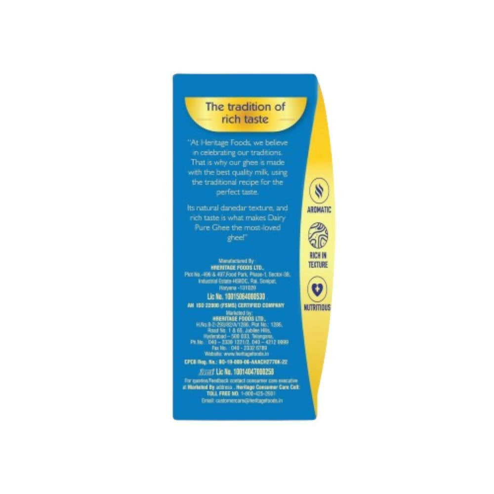 Heritage Dairy Pure Danedar Ghee | Traditional Ghee | Organic & Pure Ghee - Swadesiicart