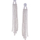 NVR Women Silver Toned Contemporary Drop Earrings | Swadesiicart