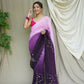 Vamsee Antara Violet Georgette Saree - Swadesiicart