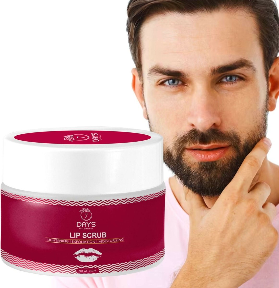 7 Days Organic Beetroot Lightening Balm for Dark, Chapped & Pigmented Lips Scrub - Swadesiicart