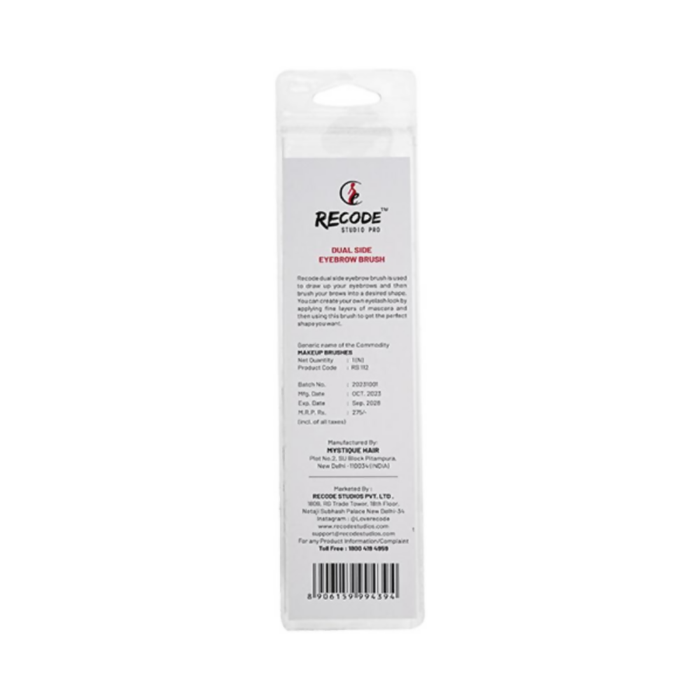 Recode Dual Side Eyebrow Brush - RS 112 - Swadesiicart