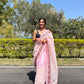Vamsee Pink Organza Saree - Swadesiicart
