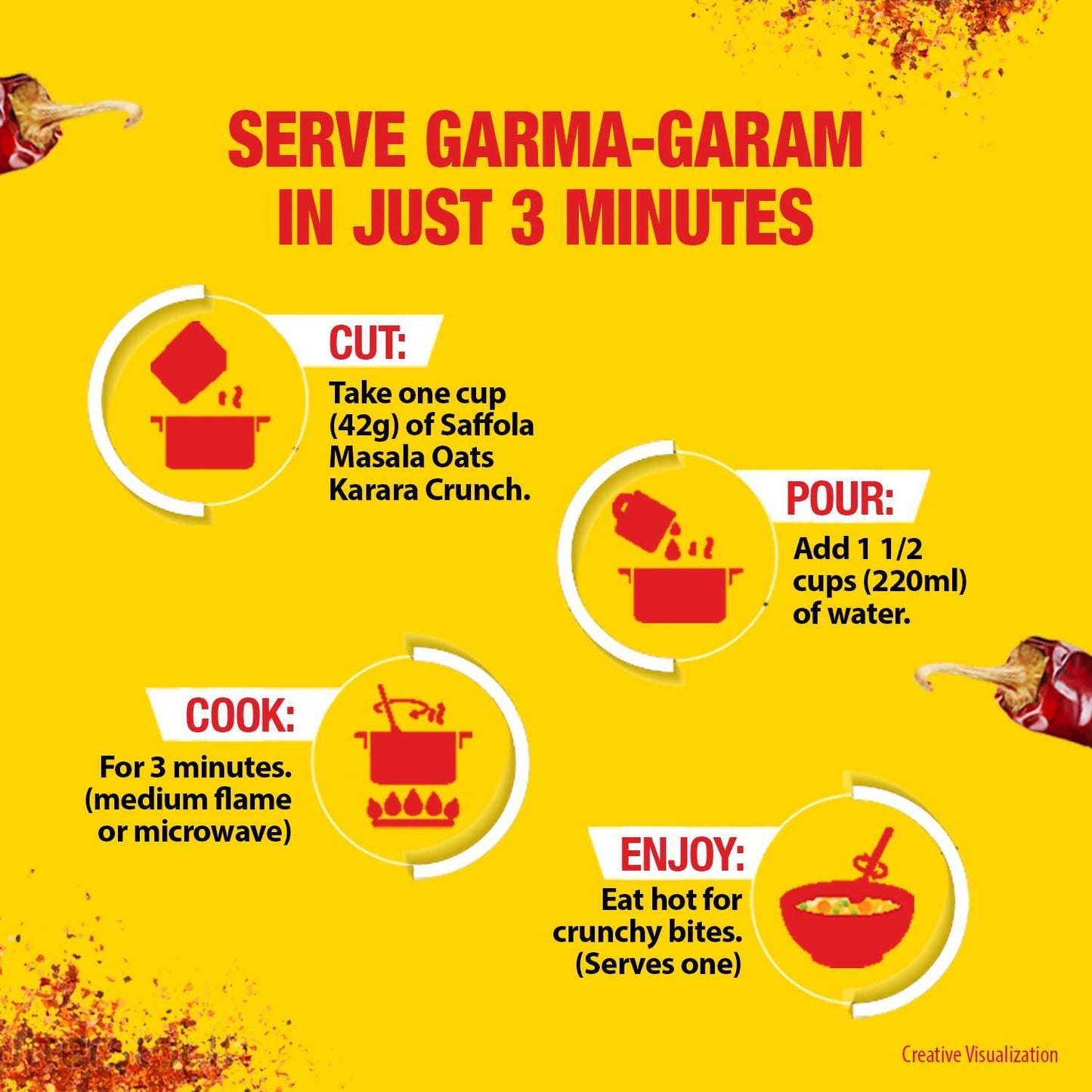 Saffola Karara Crunch Masala Oats - Swadesiicart