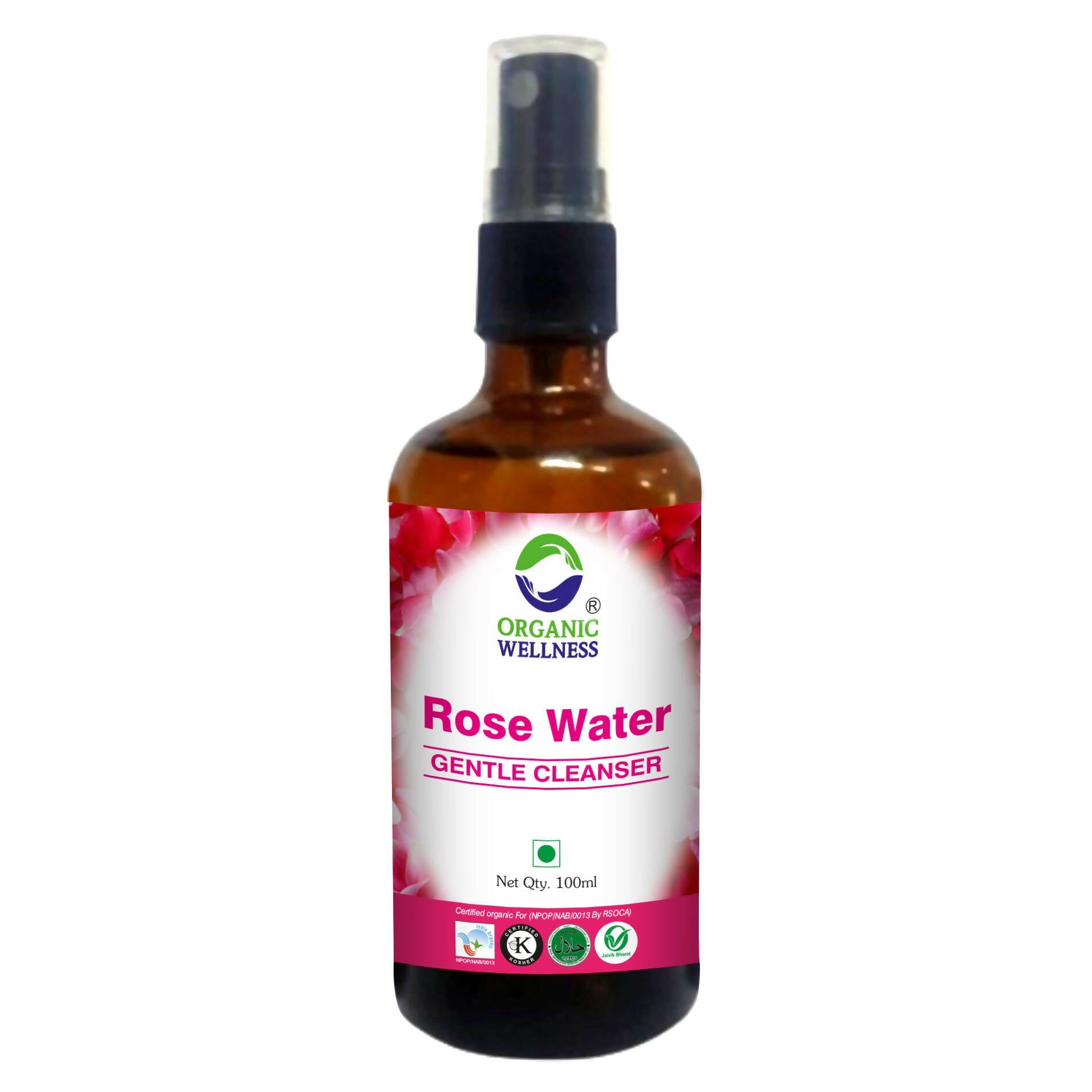 Organic Wellness Rose Water Gentle Cleanser - Organic Wellness Products Private Limited