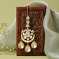 Ruby Raang 22k Gold Polished Kundan Maang Tikka | Swadesiicart