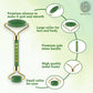 Buddha Natural Green-M Green Jade Face Roller Massager (Green)
