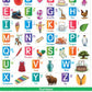 Jumbo English Alphabet and Numbers Chart for Kids