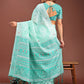Shree Shyam Fashion Anaya Sea Green Linen Cotton Saree