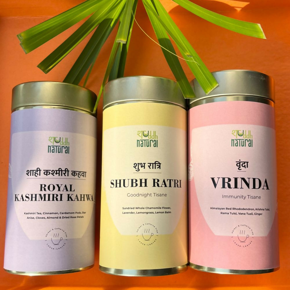 Shuddh Natural Festive Diwali Gift Hamper - Tea Tisane | Swadesiicart
