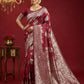 Shree Shyam Fashion Maroon Silk Blend Saree