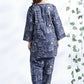 Breathables Abstract Cotton Co-Ord Set – Blue