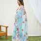 Vamsee Nagma Sky Organza Saree - Swadesiicart