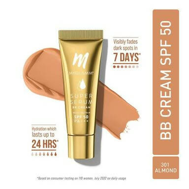MyGlamm Super Serum BB Cream - 301 Almond - Swadesiicart