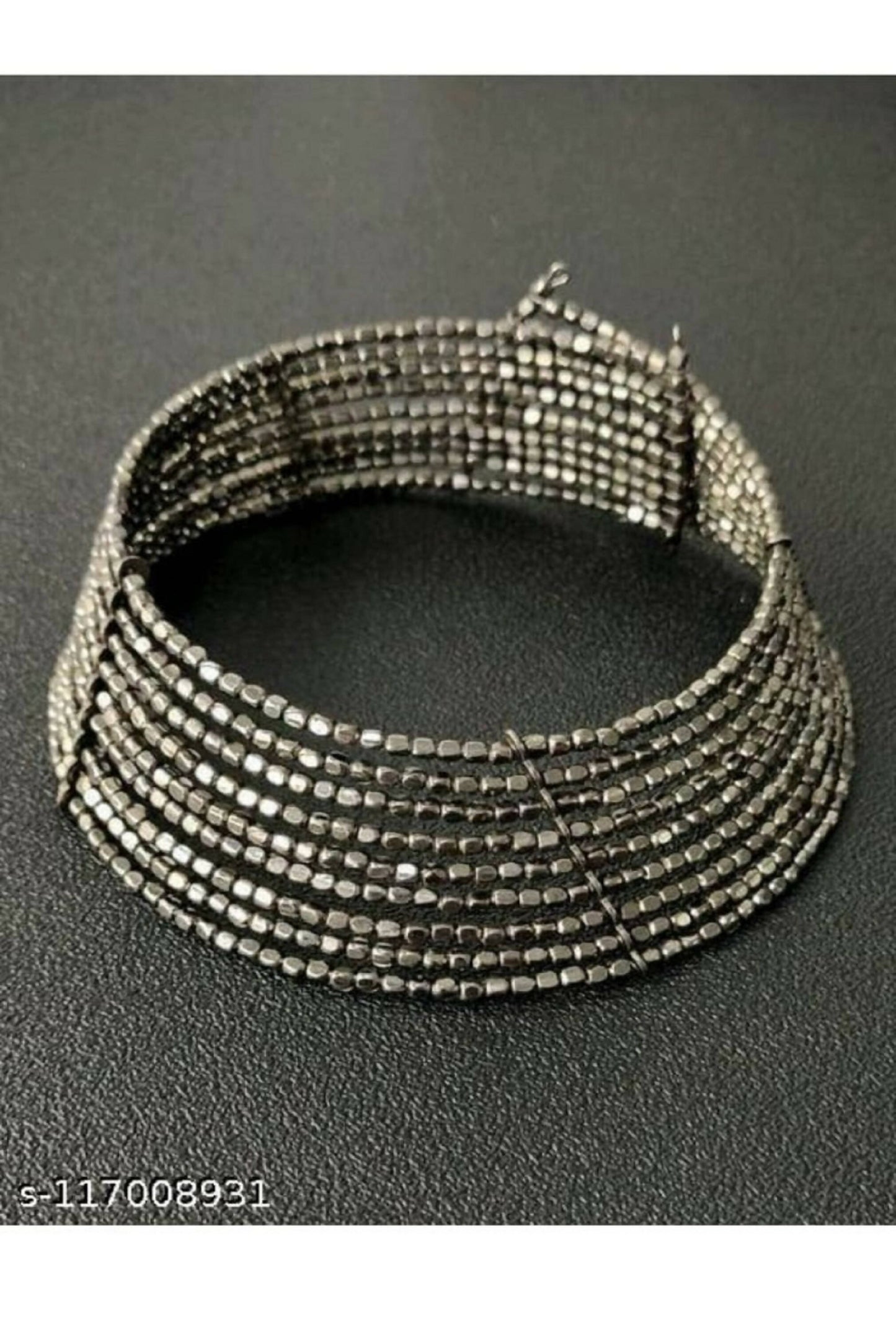Mominos Fashion Joharkamal Oxidised Beaded work Hasli Design Choker For Women & Girls | Swadesiicart