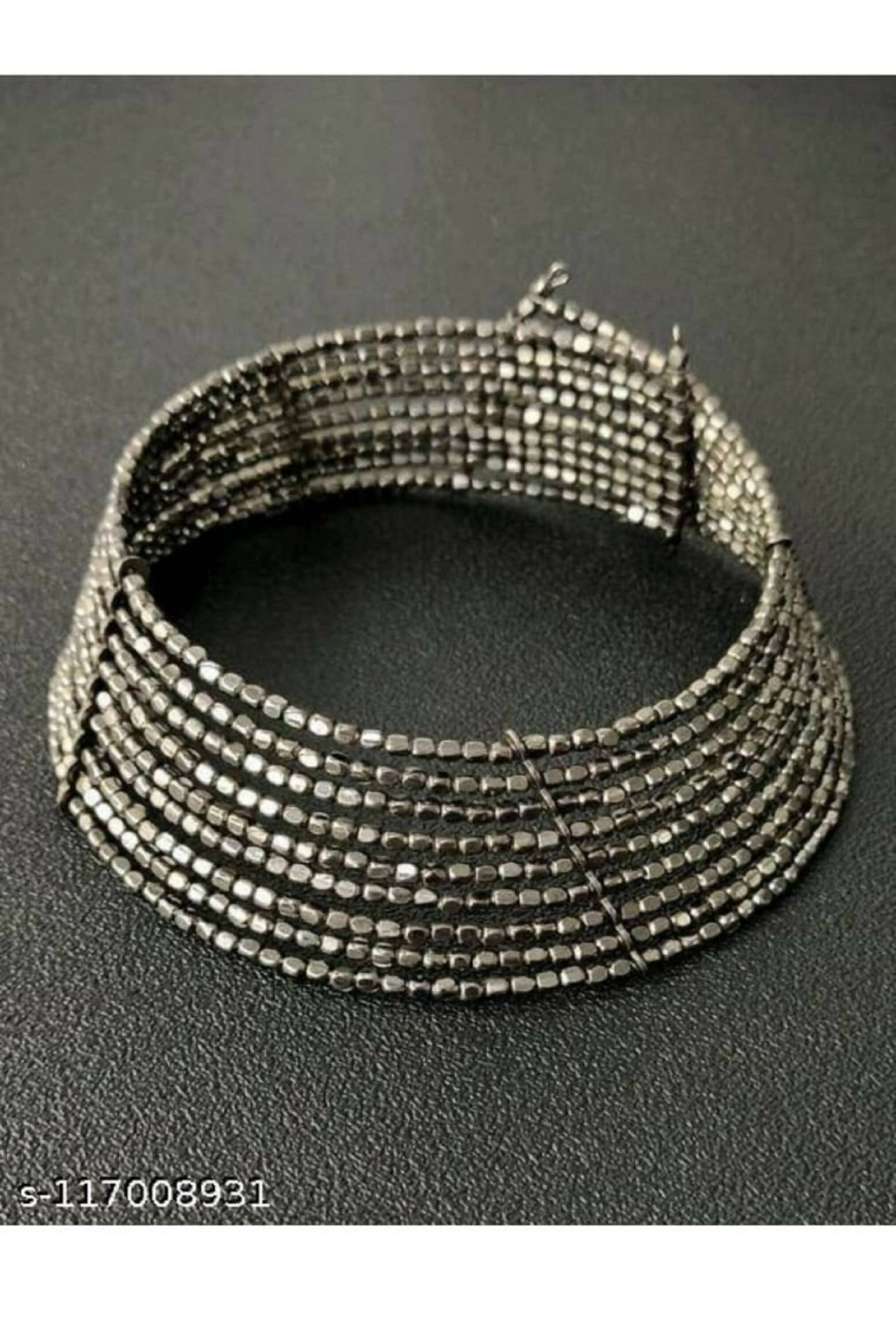 Mominos Fashion Joharkamal Oxidised Beaded work Hasli Design Choker For Women & Girls | Swadesiicart