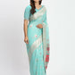 Shree Shyam Fashion Linen Cotton Sea Green Saree