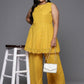 Ahalyaa Women's Traditional Wear Co-ords - Mustard - Swadesiicart