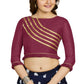 Aastha Fashion Women's Wine Art Silk Designer Party Wear Readymade Blouse