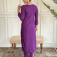 Purple Rayon Slub Stitched Suit With Dupatta - Tanisha | Swadesiicart