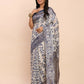 Shree Shyam Fashion Linen Cotton Navy Blue Saree