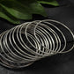 Mominos Fashion Kamal Johar Oxidised Alloy Silver Bangles Set