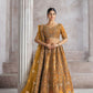 Kesar Fab Dark-Mustard Banarasi Silk Hand_Woven Lehenga | Swadesiicart