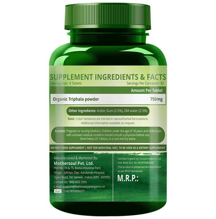 Himalayan Organics Triphala Tablets | Swadesiicart