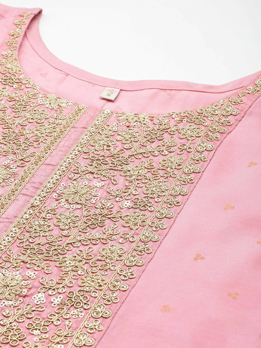 Ahalyaa Pink Printed Tunic - Pink Color | Swadesiicart
