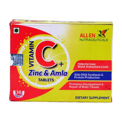 Allen Homeopathy Vitamin C + Zinc & Amla Tablets | Swadesiicart