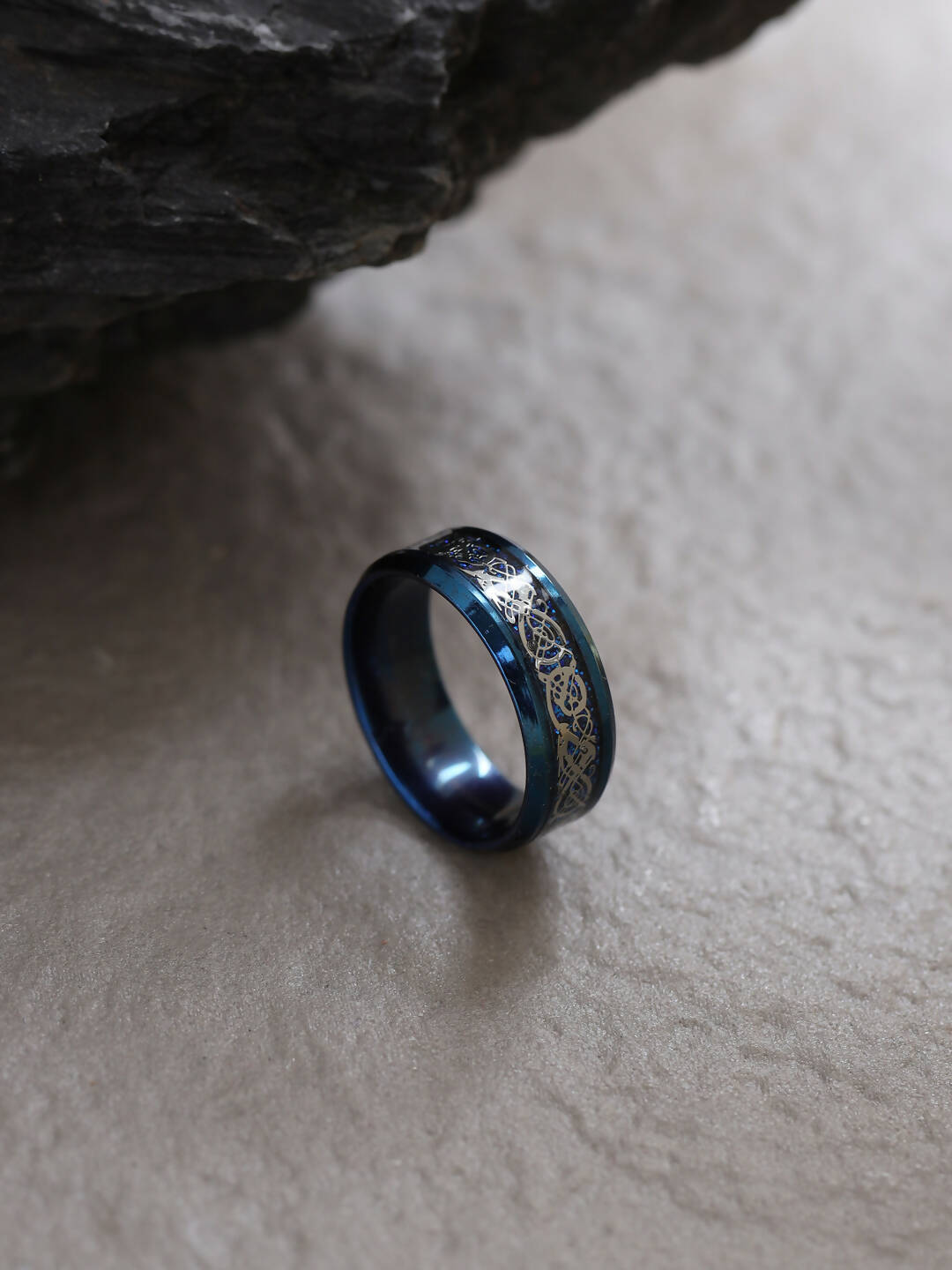 NVR Men's Rhodium-Plated Finger Ring - NR Retail-NVR