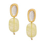 Ruby Raang Yellow Kundan Studs | Swadesiicart