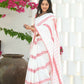 Beatitude White Cotton Handloom Saree