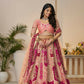 Kesar Fab Orange Banarasi Silk Embroidered Lehenga | Swadesiicart