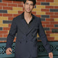 Midnight Black Tailored Co-Ord Set by Hilo Design - Swadesiicart