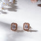 stone stud (Rose gold) - Ruby Raang - Swadesiicart