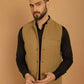 Even Apparels Pure Wool Nehru Jacket - Beige | Swadesiicart