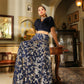 Janasya Navy Blue Silk Blend Solid Lehenga Choli | Swadesiicart