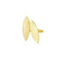 NVR Women's Western Gold-Polished Ajustable Finger Ring | Swadesiicart