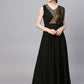 Ahalyaa Black Crepe Dress | Swadesiicart