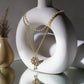 Layered Kundan and Pearl Gold Neckpiece (gold) - Ruby Raang | Swadesiicart